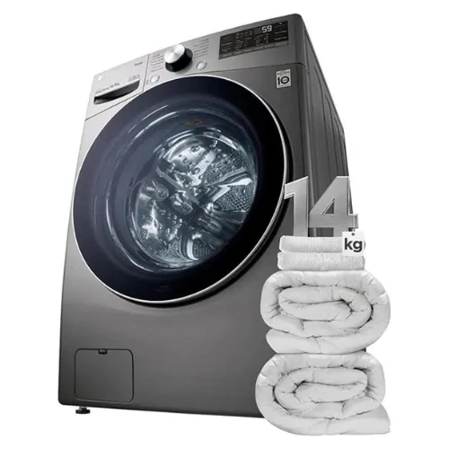 Lava e Seca Smart LG 14kg Aço Escovado com Inteligência Artificial AIDD™ - WD14EGS62 - Motor Inverter