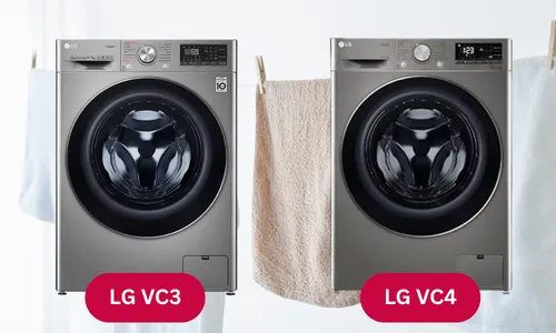 Qual a diferença entre a lava e seca LG VC3 e VC4