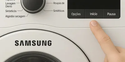 Inicie o ciclo normalmente com o botão “InícioPausa”.