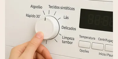 Selecione o tipo de tecido.